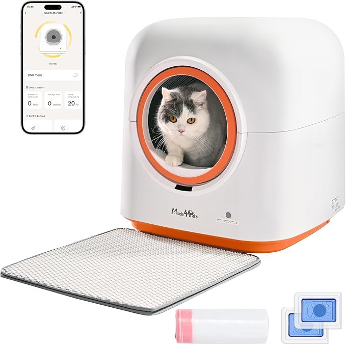 60L Smart Self-Cleaning Cat Litter Box